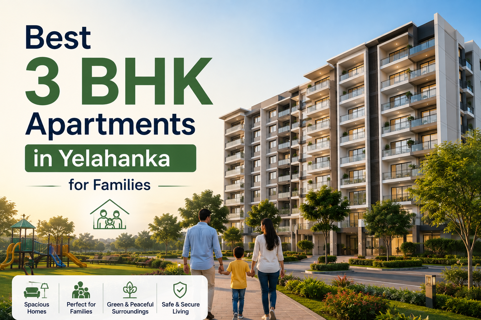 Best 3 BHK Apartments in Yelahanka for Families