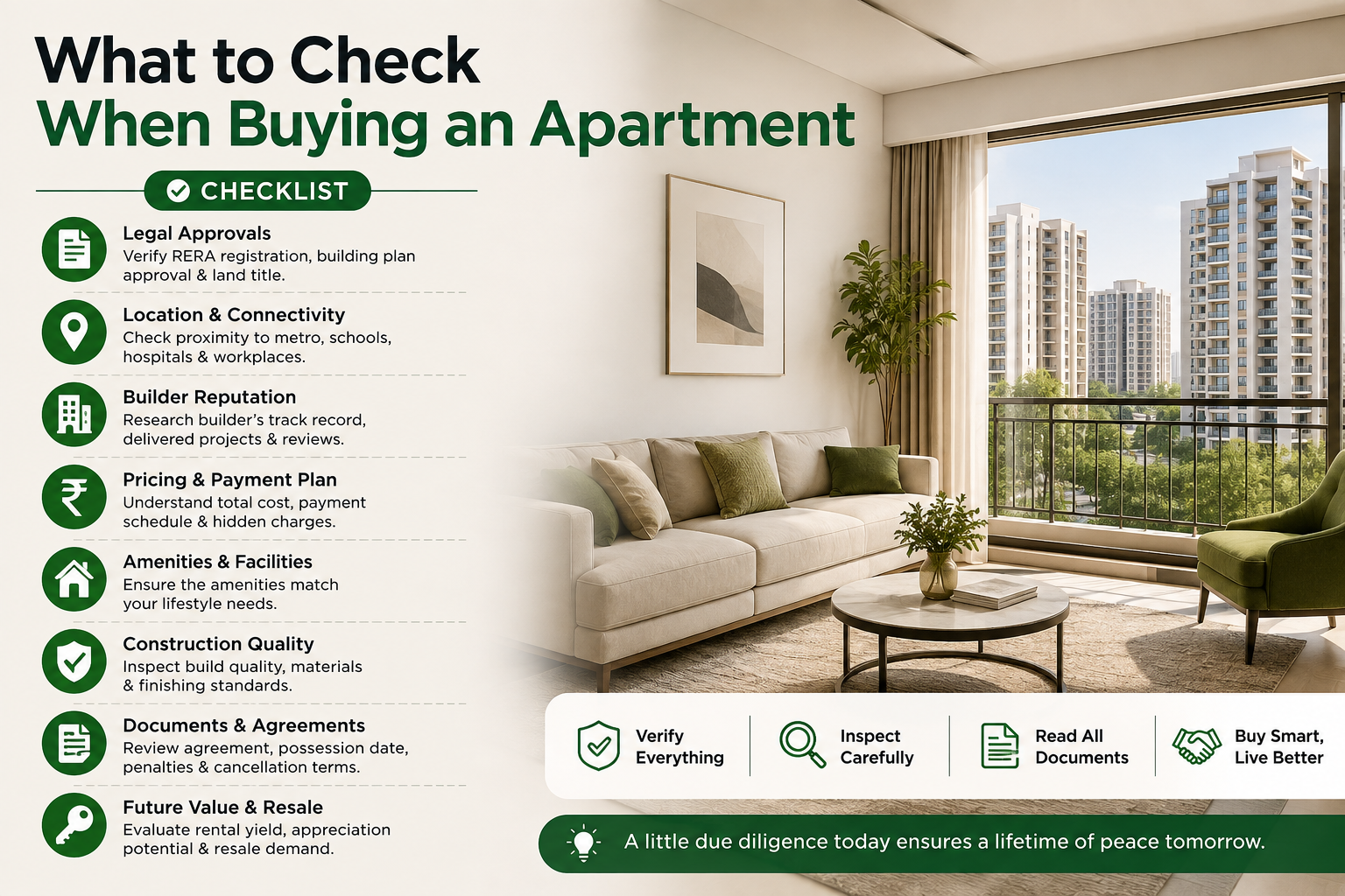 What to Check When Buying an Apartment — 2026 Buyer Checklist